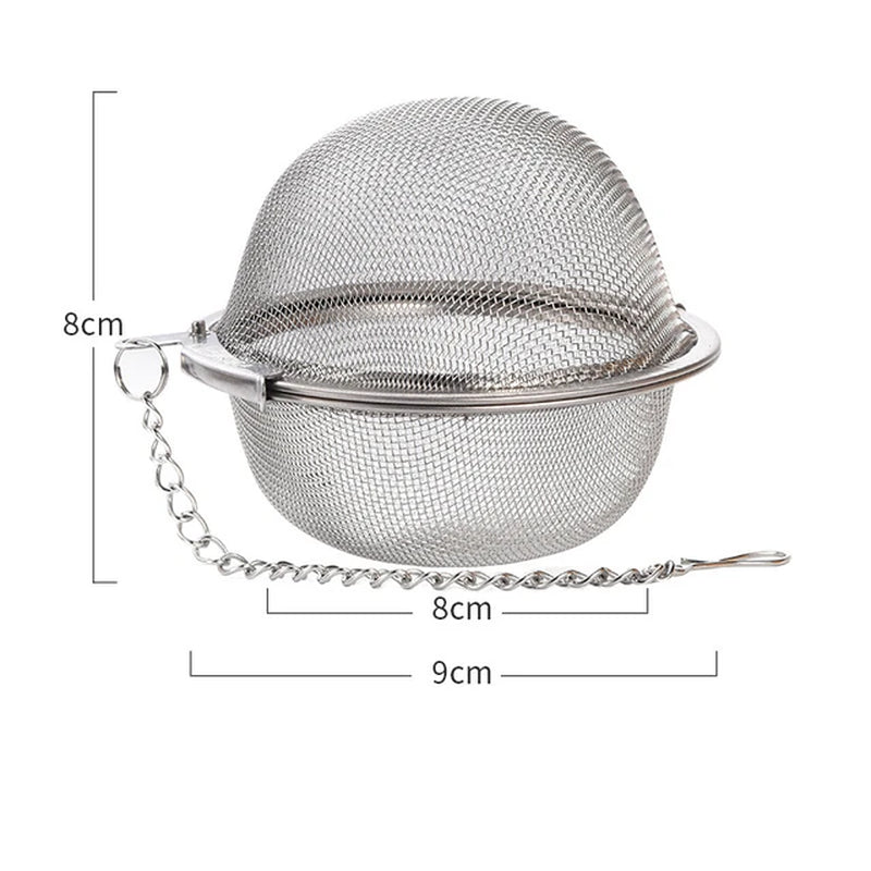 Stainless Steel Tea Infuser Tea Leaves Diffuser Spice Seasoning Ball Strainer Teapot Fine Mesh Coffee Filter Kitchen Accessories