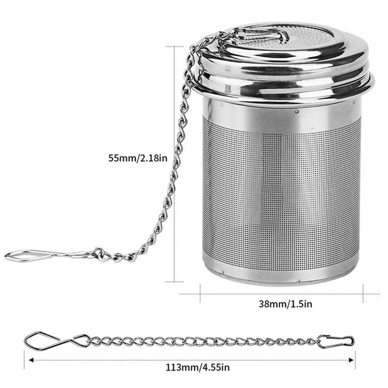 Stainless Steel Tea Infuser Tea Leaves Diffuser Spice Seasoning Ball Strainer Teapot Fine Mesh Coffee Filter Kitchen Accessories