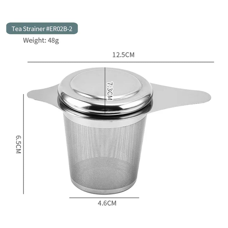 Stainless Steel Tea Infuser Tea Leaves Diffuser Spice Seasoning Ball Strainer Teapot Fine Mesh Coffee Filter Kitchen Accessories