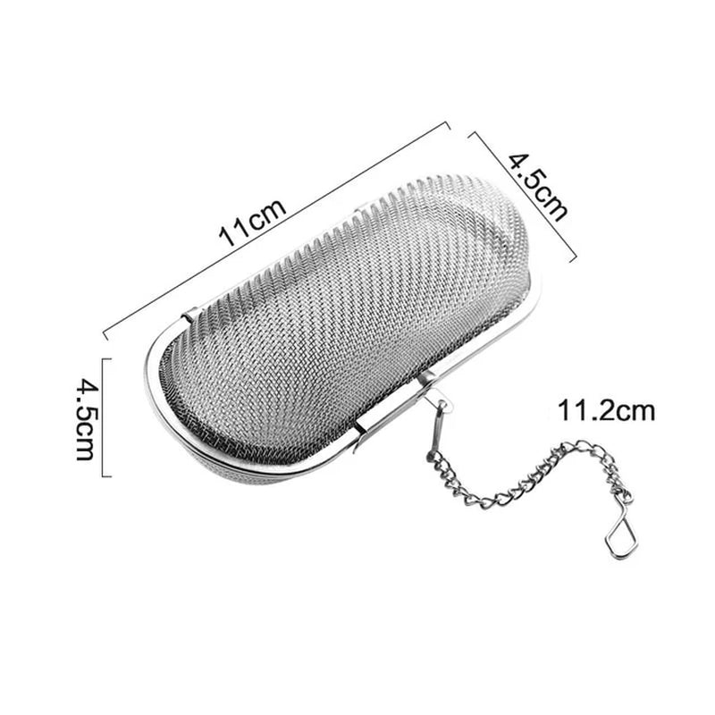 Stainless Steel Tea Infuser Tea Leaves Diffuser Spice Seasoning Ball Strainer Teapot Fine Mesh Coffee Filter Kitchen Accessories