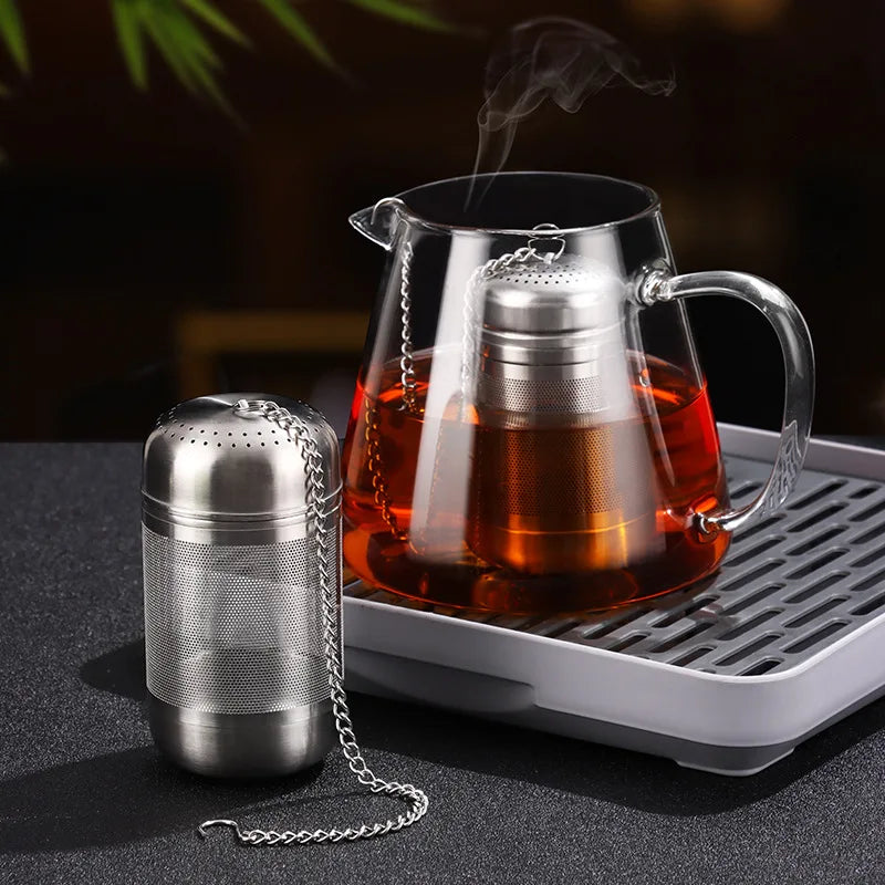 Stainless Steel Tea Infuser Tea Leaves Diffuser Spice Seasoning Ball Strainer Teapot Fine Mesh Coffee Filter Kitchen Accessories