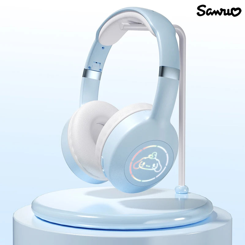 Miniso EM-368 Bluetooth 5.2 Headphone Stereo Sound Wireless Earphones with RGB Light Headsets Kuromi Melody Hello Kitty