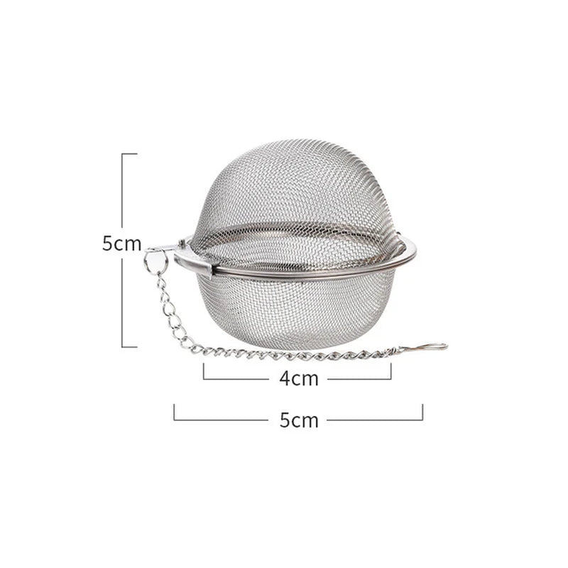Stainless Steel Tea Infuser Tea Leaves Diffuser Spice Seasoning Ball Strainer Teapot Fine Mesh Coffee Filter Kitchen Accessories