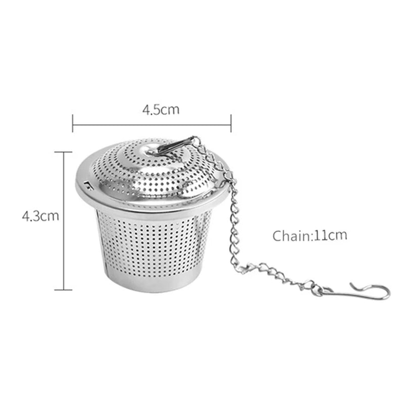 Stainless Steel Tea Infuser Tea Leaves Diffuser Spice Seasoning Ball Strainer Teapot Fine Mesh Coffee Filter Kitchen Accessories
