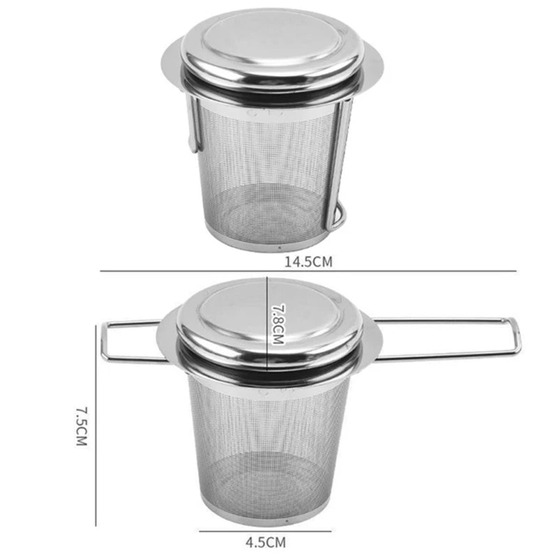 Stainless Steel Tea Infuser Tea Leaves Diffuser Spice Seasoning Ball Strainer Teapot Fine Mesh Coffee Filter Kitchen Accessories
