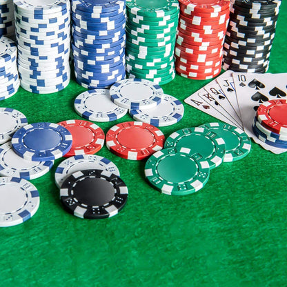 Casino Poker Chip Set - 300PCS Poker Chips with Aluminum Case, 11.5 Gram Chips for Texas Holdem Blackjack Gambling