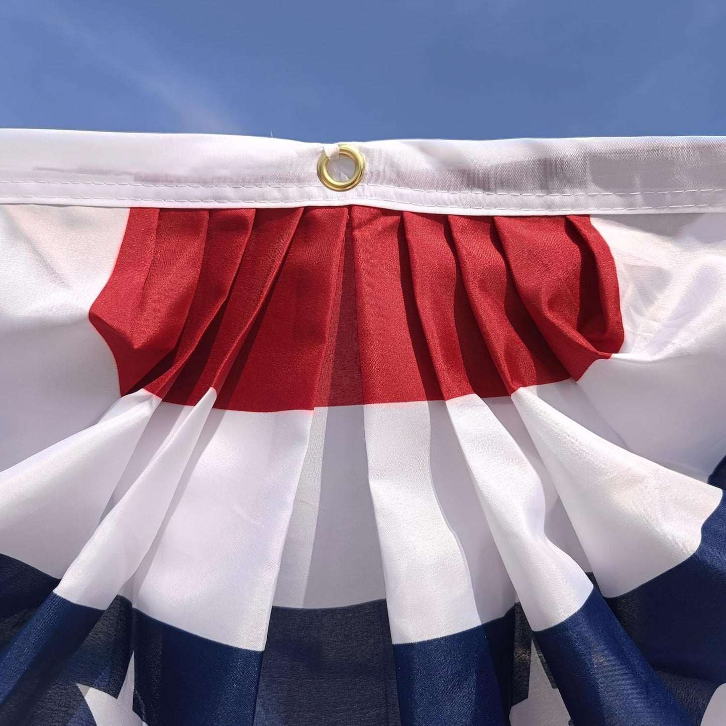 American Flag Pleated Bunting, 4Th of July Bunting Pennant,Us Flag Bunting, Patriotic Bunting Flag, 4Th of July Bunting, 6-Pack Bunting