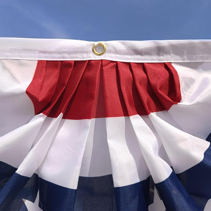 American Flag Pleated Bunting, 4Th of July Bunting Pennant,Us Flag Bunting, Patriotic Bunting Flag, 4Th of July Bunting, 6-Pack Bunting